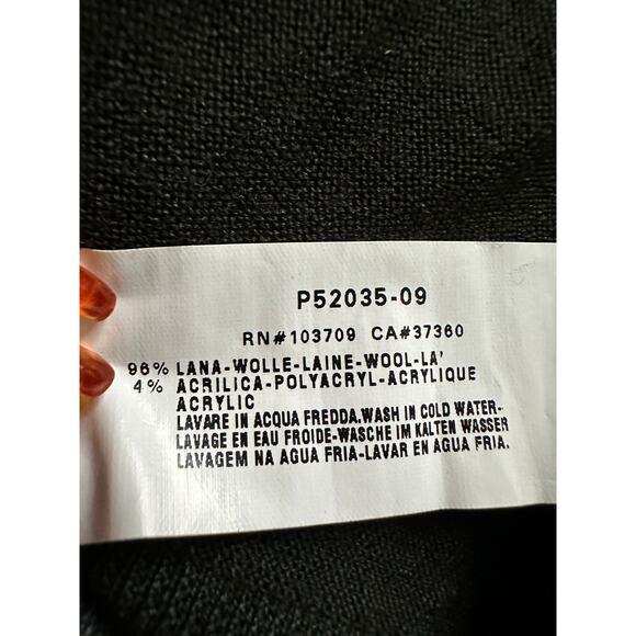 Armani Collezioni Sweater Mens Small S dark green Pullover Knit Lightweight wool - Picture 16 of 16